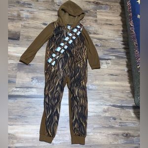 Star Wars Chewbacca PJ one piece with hoodie, size M, polyester